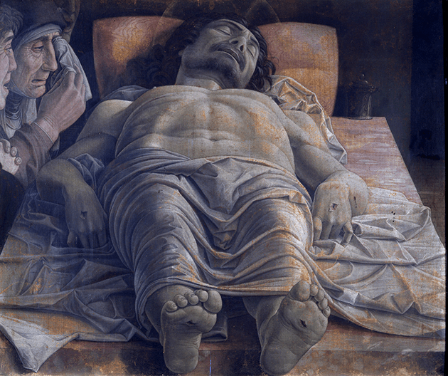 Andrea Mantenga, Lamentation of Christ, circa 1480, Collection of the Pinacoteca de Brera, Milan.